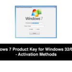 Windows 7 Product Key for Windows 3264 bit