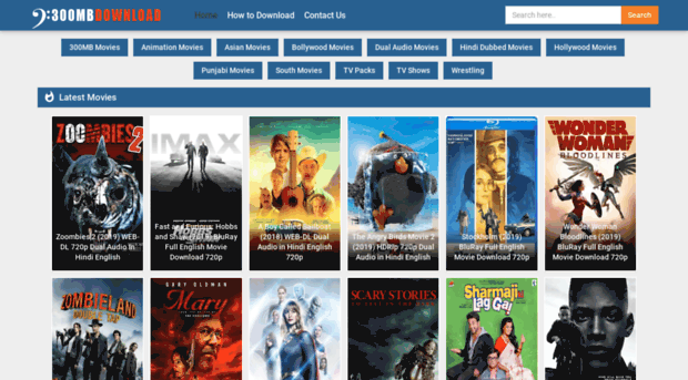 300mbdownload (2022) Website: Download 300 MB Movies Online for free