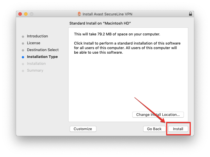 change installation location