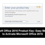 Microsoft Office 2016 Product Key