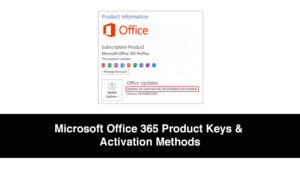 microsoft 365 product key activation