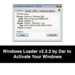 Windows Loader v2.2.2 by Dar to Activate Your Windows