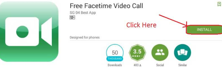 Download the FaceTime apk app