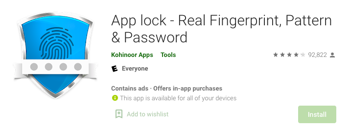 App Lock: Real Fingerprint