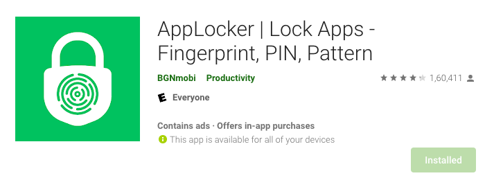 AppLock: Fingerprint & Pin