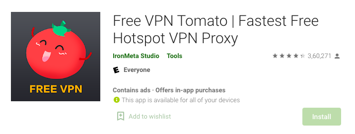 Free VPN tomato