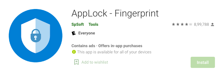 SpSoft Fingerprint AppLocker