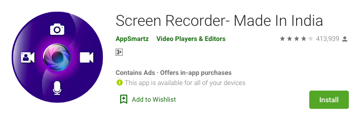 Screen Recorder by AppSmartz