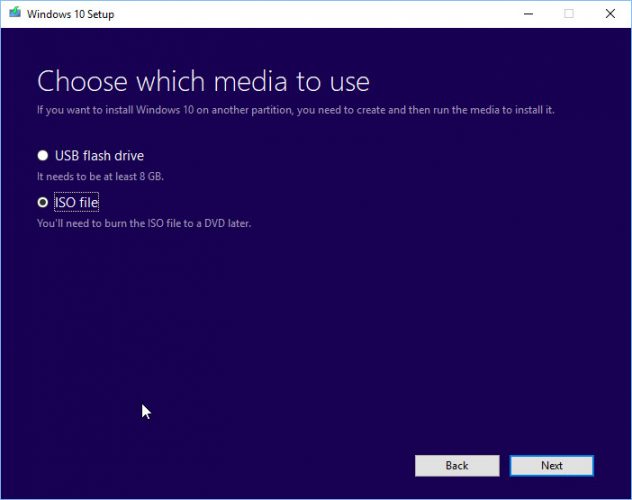 Create Installation Media (USB Drive or DVD) for another PC