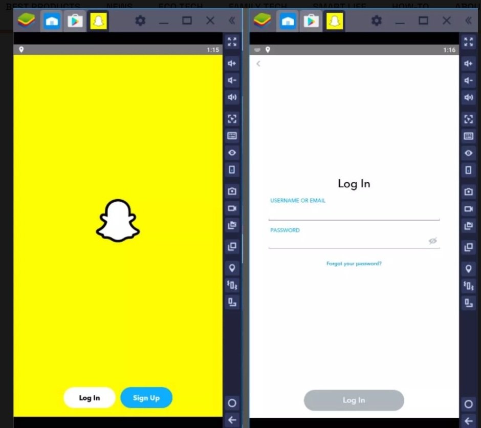 how to log into snapchat on macbook