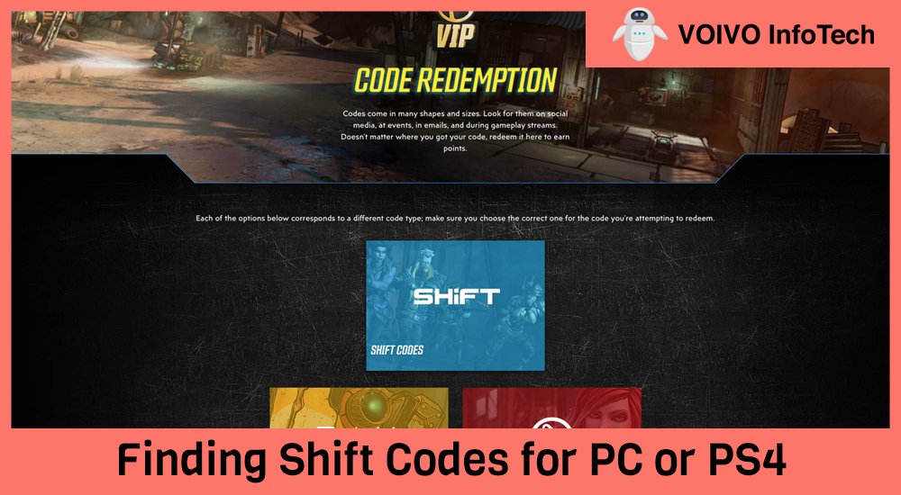 Finding Shift Codes for PC or PS4 