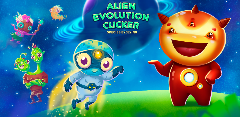 Alien evolution clicker: Species evolving