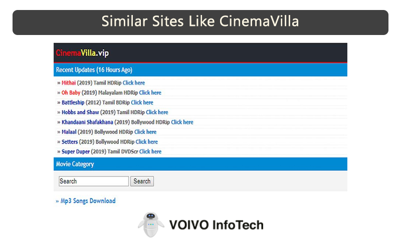 Similar Sites Like CinemaVilla