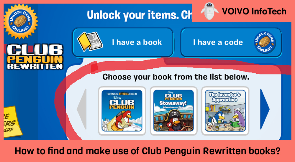 How to find and make use of Club Penguin Rewritten books?