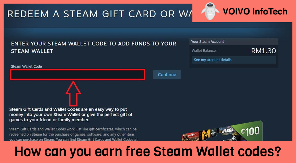 How can you earn free Steam Wallet codes?
