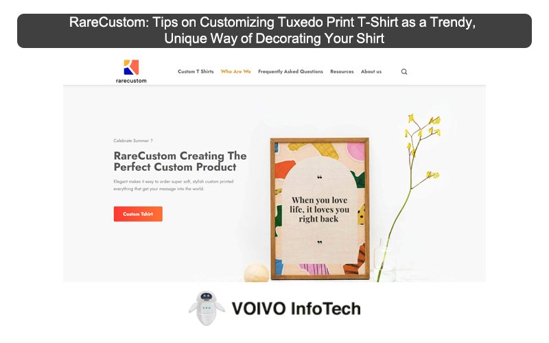 RareCustom: Tips on Customizing Tuxedo Print T-Shirt as a Trendy, Unique Way of Decorating Your Shirt‍