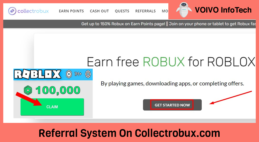 Referral System On Collectrobux.com
