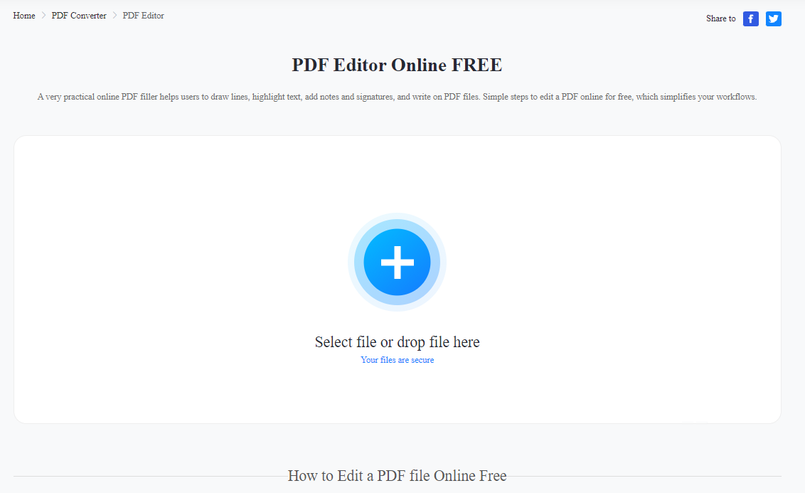 WorkinTool PDF editor online
