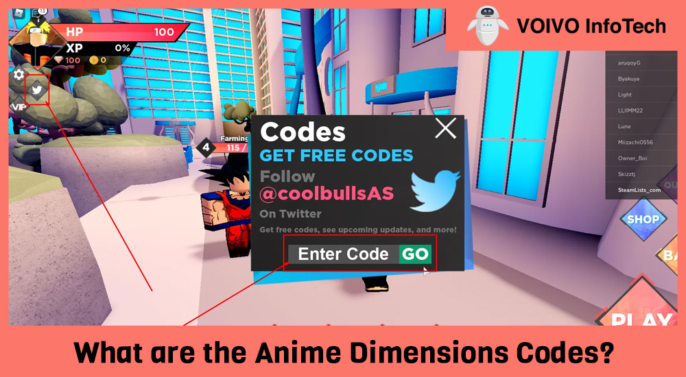 What are the Anime Dimensions Codes?
