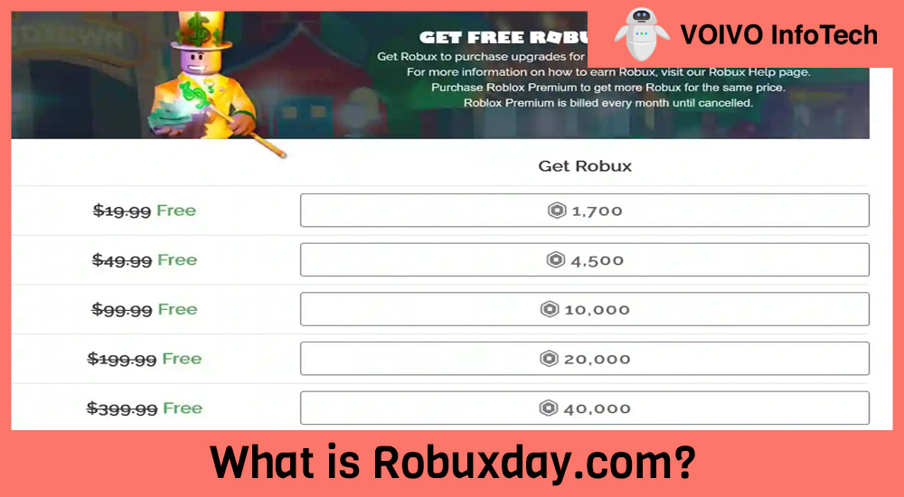 What is Robuxday.com?
