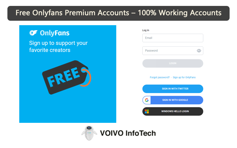 Free Onlyfans Premium Accounts – 100% Working Accounts