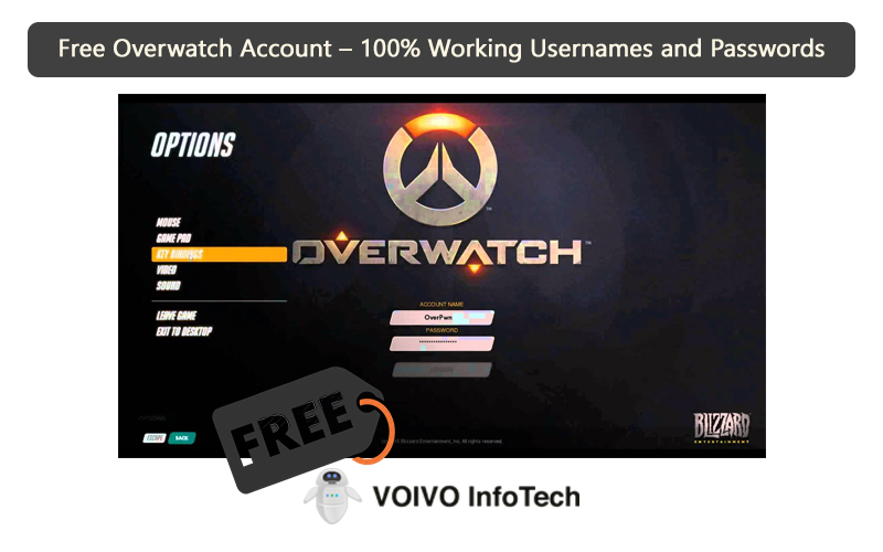 Free Overwatch Account – 100% Working Usernames and Passwords