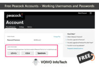 Free Peacock Accounts – Working Usernames and Passwords