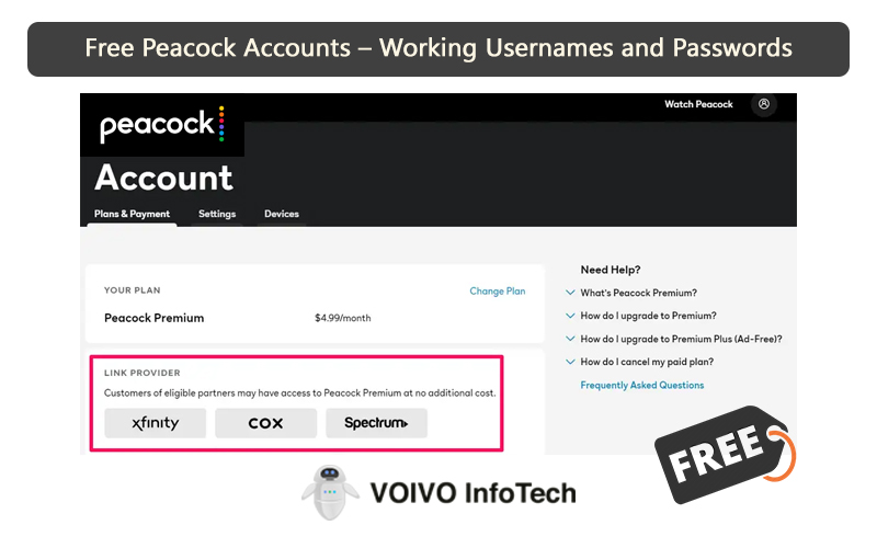 Free Peacock Accounts – Working Usernames and Passwords