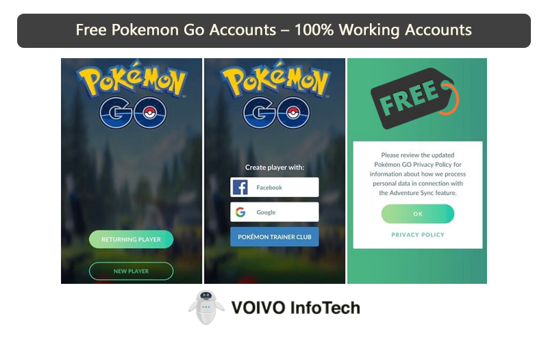 Free Pokemon Go Accounts – 100% Working Accounts