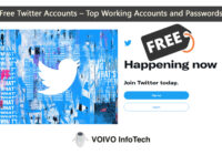 Free Twitter Accounts – Top Working Accounts and Passwords
