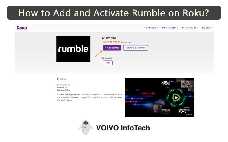 How to Add and Activate Rumble on Roku?