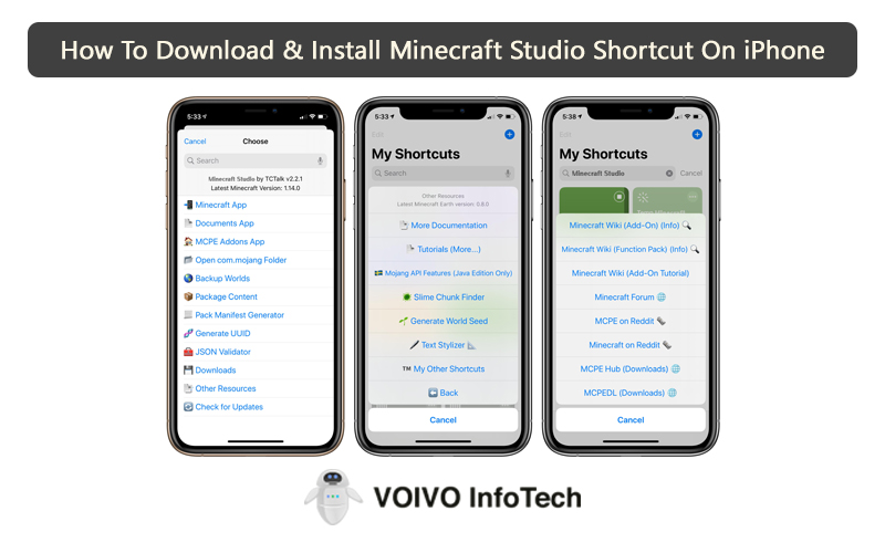 How To Download & Install Minecraft Studio Shortcut On iPhone