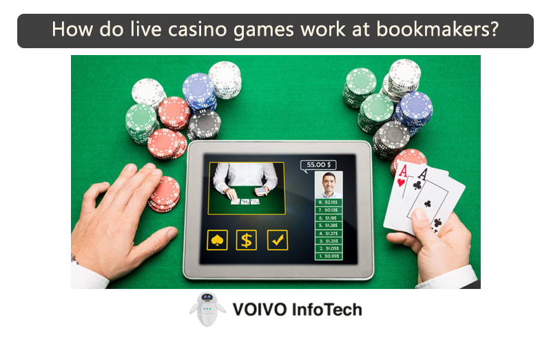 How do live casino games work at bookmakers?