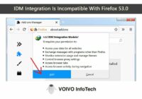 IDM Integration Is Incompatible With Firefox 53.0