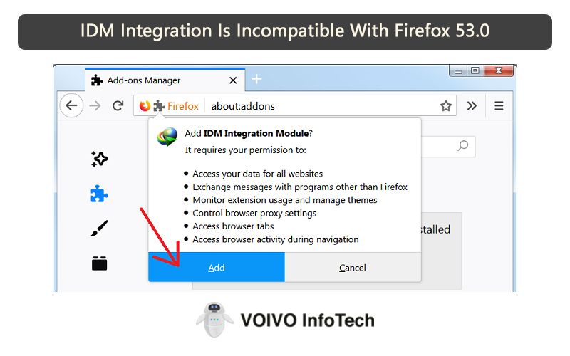 IDM Integration Is Incompatible With Firefox 53.0