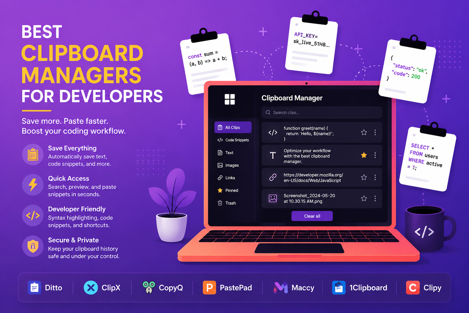 Best Clipboard Managers for Developers